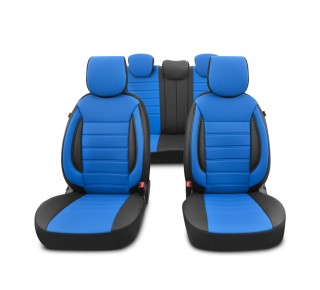 Καλύμματα καθισμάτων Sport τεχνόδερμα μπλε