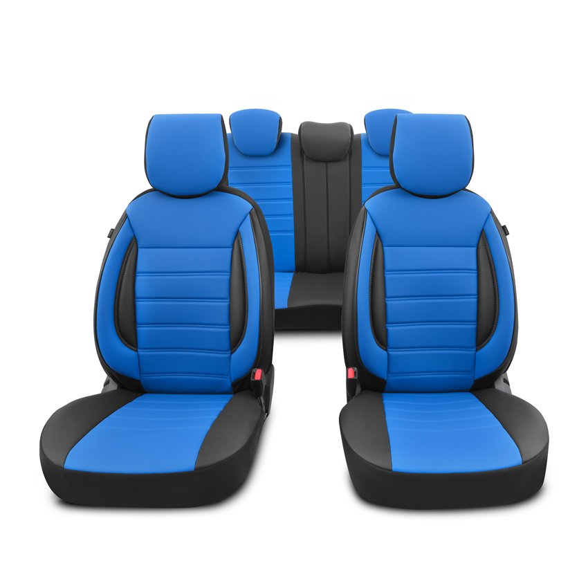 Καλύμματα καθισμάτων αυτοκινήτου τεχνόδερμα μπλε