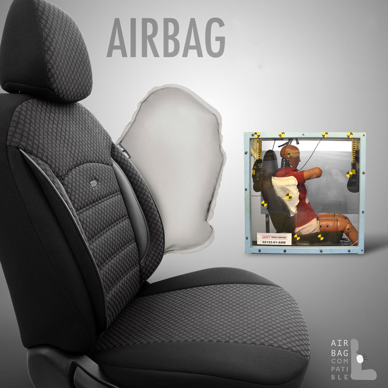 Καλύμματα καθισμάτων αυτοκινήτου συμβατότητα με αερόσακο